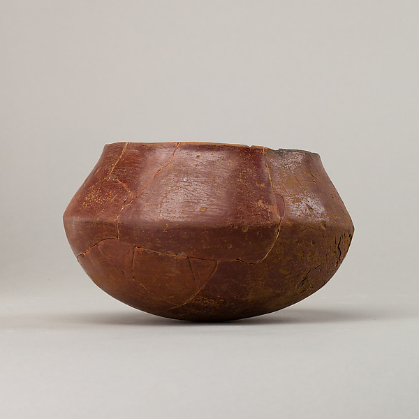 Red polished ware bowl