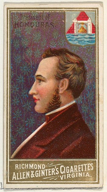 President of Honduras, from World's Sovereigns series (N34) for Allen & Ginter Cigarettes