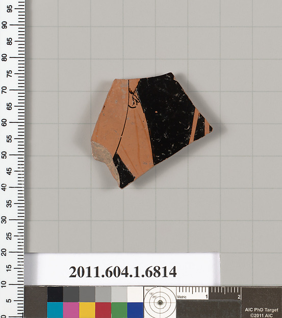 Terracotta fragment of a kylix (drinking cup)