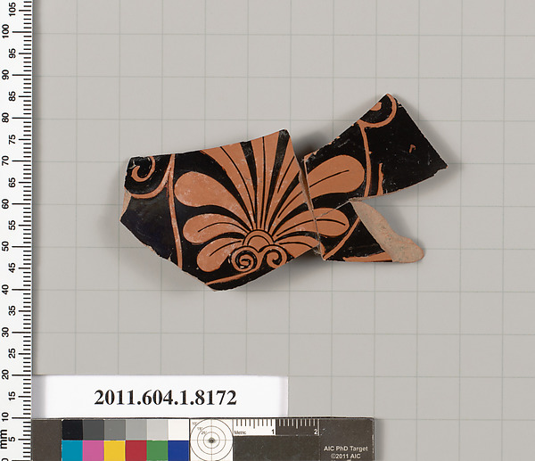 Terracotta fragment of a kylix (drinking cup)