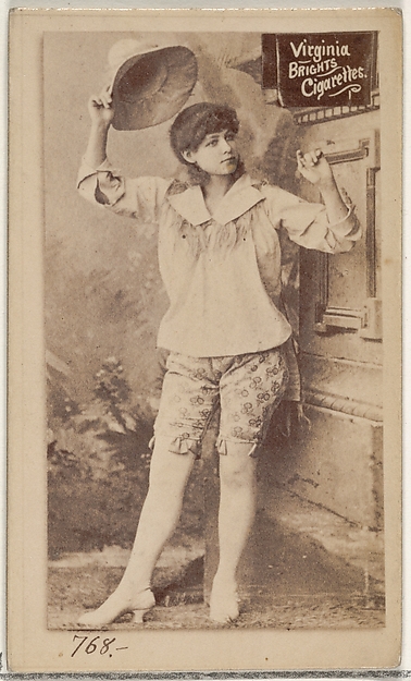 Card 768, from the Actors and Actresses series (N45, Type 2) for Virginia Brights Cigarettes